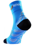 ROYAL BAY® Neon kompresné ponožky HIGH-CUT - modré