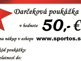 Darčeková poukážka v hodnote 50,-€